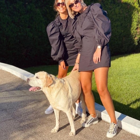 NWT ZARA Voluminous Sleeve Poplin Mini Dress Size M - Picture 8 of 15